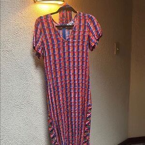 Colorful Geometric Patterned Dress Aryessa by Anthropology XS